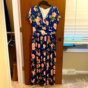 Floral Maxi Dress, L